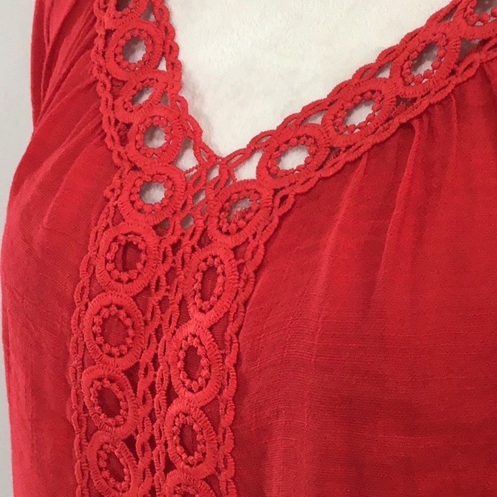 Zac & Rachel Boho Embroidered Peasant Blouse Size Small - Picture 6 of 7